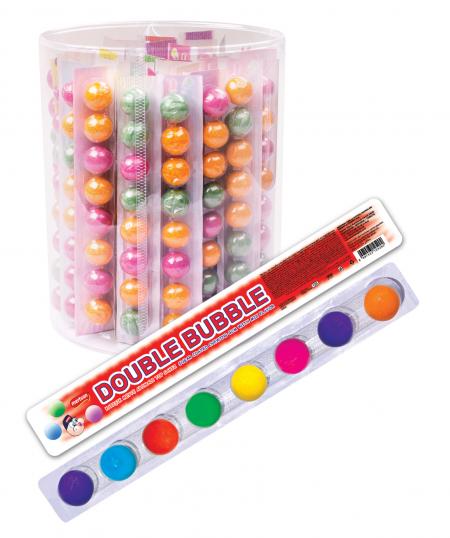 Double Bubble Kar���k Meyve Aromal� Top Sak�z - 8'l� Blister