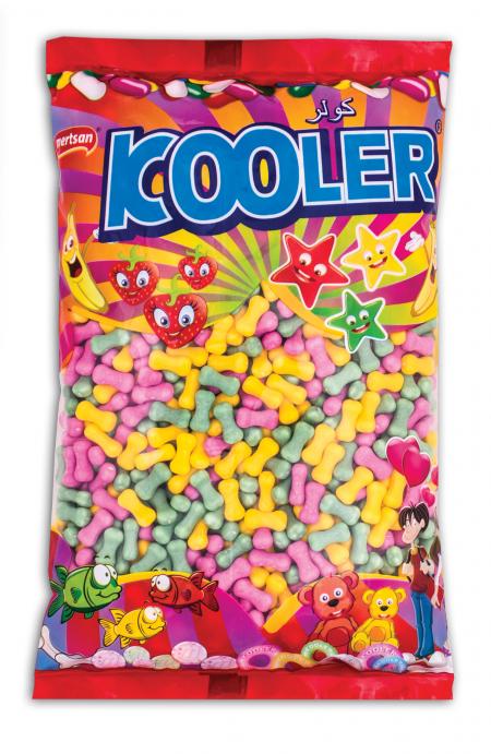 Kooler Mandalina - Karpuz Aromal� Kemik �ekilli S�k� �eker - Po�et