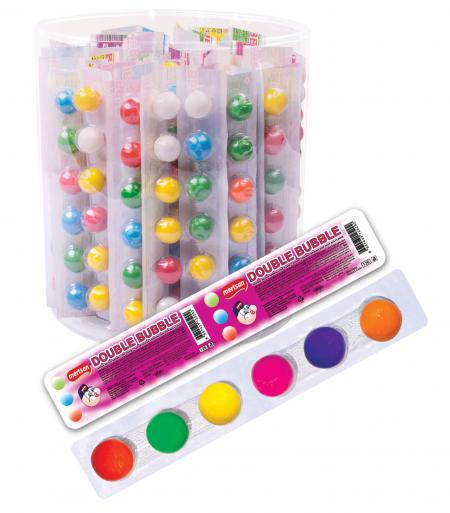 Double Bubble Kar���k Meyve Aromal� Top Sak�z - 6'l� Blister