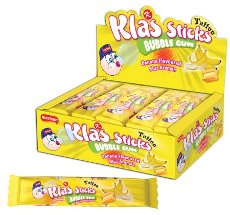 Klas Sticks 5�li Balonlu Sak�z (Muz)