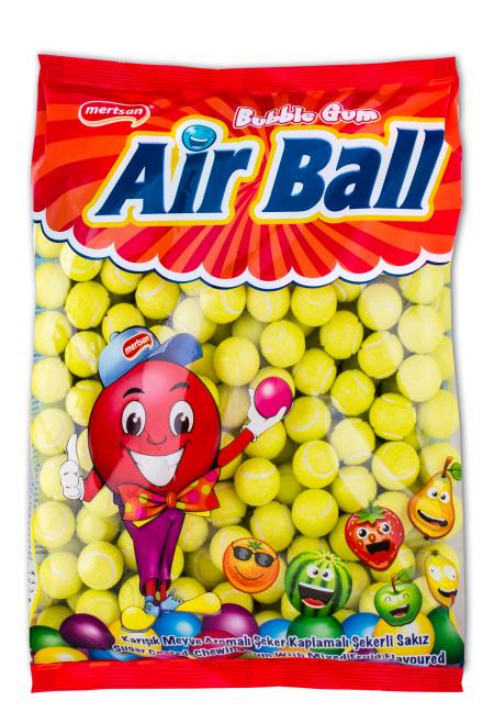 Airball Tenis Topu �ekilli Meyve Aromal� Sak�z - D�kme